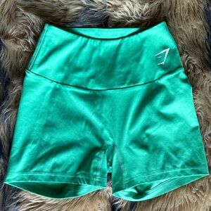 Gymshark Lime Green High-Rise Bike Shorts